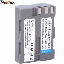 Batterie Li-ion 7.4V 2400mAh, 1 pièces, pour appareil photo Nikon ENEL3E EN EL3e D30 D50 D70 D90 D70S D300, accessoires