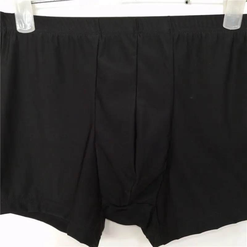 

New silk Boxers shorts men's ice underwear transparent elastic men's big boxers short