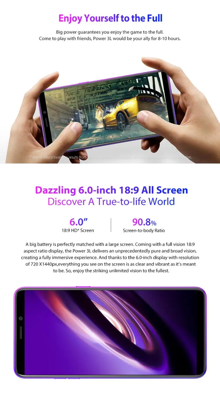 Оригинал DOOGEE Y8 Android 9 0 мобильный телефон 6 1 inch 19:9 Экран MTK6739 4 ядра 3 GB 16 8MP 3400 mAh
