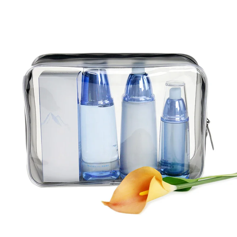 

ELECOOL 1pc Environmental Protection PVC Transparent Makeup Cosmetic Bag Portable Travel Organizer Case Toiletry Bags For Women