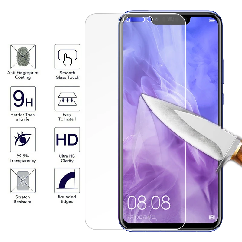 

Tempered Glass For Huawei Mate 10 20 Lite Nova 3 3i 2i Honor 8 9 Lite 6C Pro 9i with White Edge Eliminate Revising Liquid