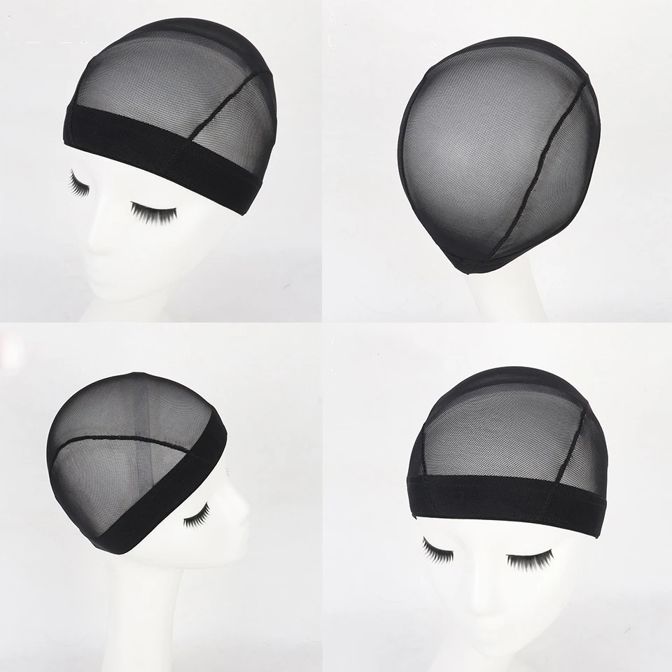 1 шт., черные Модные сетки для волос, высокое качество, черные эластичные нейлоновые сетки для волос, парик для создания шапки, свободный размер, стрейчевая купольная шапка, 18 г/шт