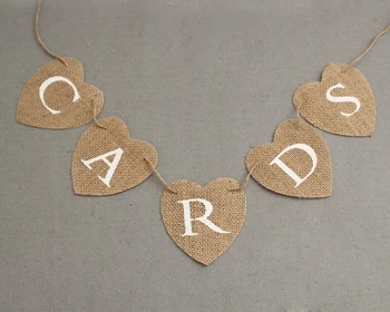 

Just Married Baby Shower Cards Happy Birthday Cindy Bar Burlap Flax Flag Banner For Wedding Party Home Bar Decoration