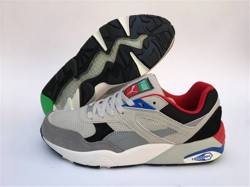 Puma BoG x Careaux Graphic PUMA Blaze of Glory NU Stamd Creepers Женская и мужская обувь дышащая бадминтон Sneak