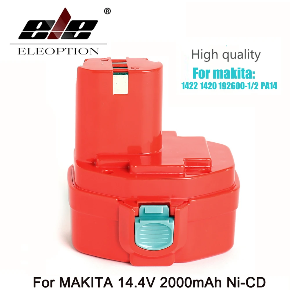 Billig ELEOPTION 14,4 Volt 2000mAh NI CD Werkzeug Akku für MAKITA 14,4 V Batterie für Makita PA14, 1422,1420, 192600 1, 6281D, 6280D