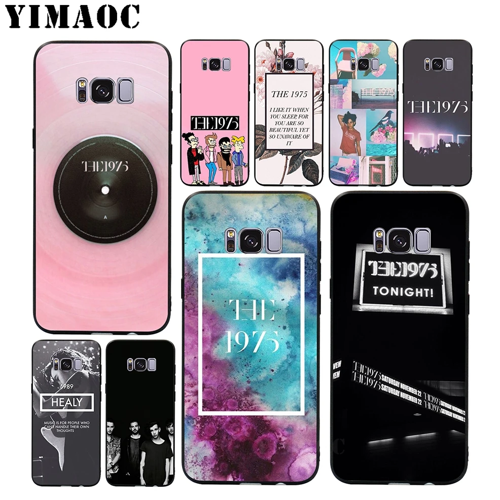 

YIMAOC The 1975 Band music Soft Silicone Case for Samsung Galaxy A3 A5 A6 Plus 2017 2017 2016 S6 S7 Edge S8 S9 Plus & Note 8 9