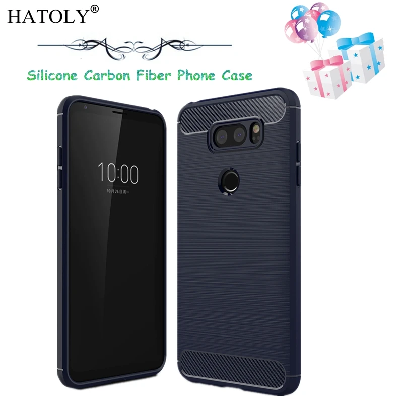 HATOLY For Cover LG V30 Case Business Style Soft Silicone Rubber Phone for | Мобильные телефоны и аксессуары