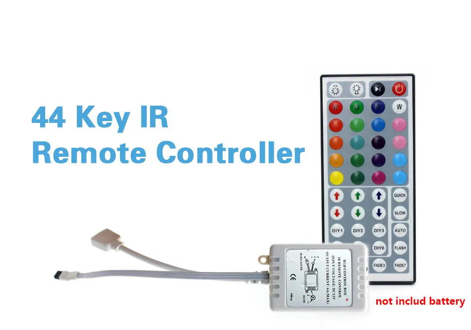 Светодиодный контроллер 44-клавишный пульт светодиодный ИК Панели управления rgb светодиодный индикаторы контроллера ИК-пульт дистанционного управления диммер DC12V 6A для RGB 3528 5050 Светодиодные ленты