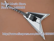 Горячий продавать Белый Джексон электрическая гитара Китай OEM черный Floyd Rose тремоло гитара для продажи