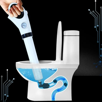 

Air Power Pressure Air Drain Blaster Gun Drain Clog Dredge Tools Powerful Toilet Plunger Auger Cleaner For Bathroom Kitchen Sink