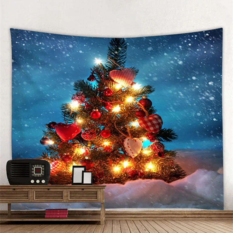 

Fanaijia 3d Christmas tree wall tapestry macrame wall hanging decorative tapestry christmas wall tapestry tablecloth