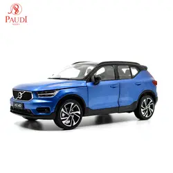 Модель Paudi 1/18 1:18 Масштаб Volvo XC40 2018 Синий литой модельный автомобиль игрушка, модель автомобиля двери открыть