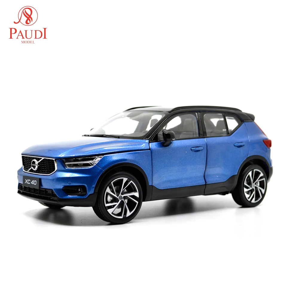 Весы Volvo XC40 1/18 1:18 1 18 2018 синие статическое моделирование литой Сплав модель