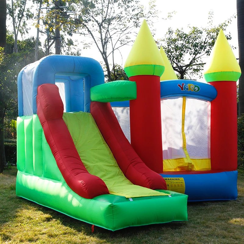 

Inflatable Games Castle Bouncy Castle Kids Inflatable Bouncer House with Slide PVC Oxford 3.5x3x2.7M Christmas Gift Door To Door