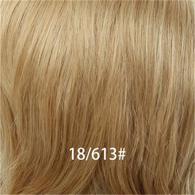 INHAIR cube 8 дюймов женские парики Ombre синтетические смешанные волосы натуральные пушистые Волнистые Короткие парики с челкой Бесплатный подарок Европейский стиль - Цвет: 18613