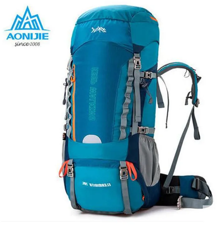 AONIJIE Outdoor Waterproof Nylon Travel Sport Mountaineering Bag Hiking Backpack Climbing Bags for Men Women 60L 70L