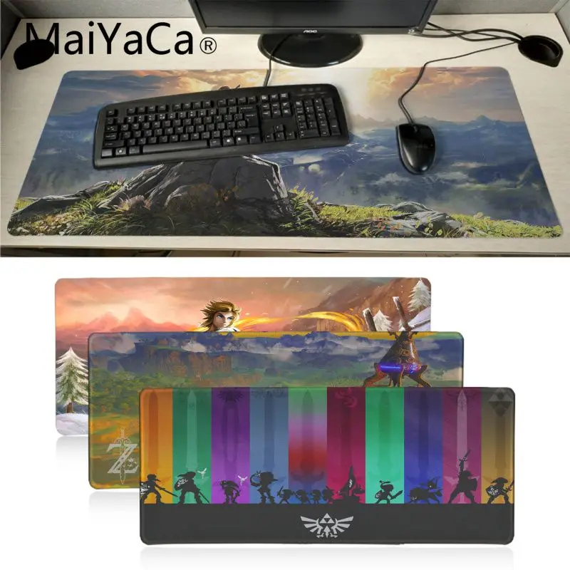 

Maiyaca the legend of zelda breath of the wild desk mat Laptop Anime Mouse Mat DIY Luxury High-end Protector gaming mouse pad