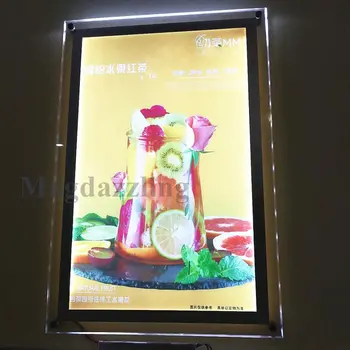 

5PCS X A2 Crystal Frame LED Illuminated Menu Boards Restaurant Menu Light Box Signs