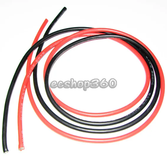 10 Metro Rossa + 10Meter Nero 18 Awg 18Awg Resistente Al Calore In Silicone Morbido Gel Di Silice Wire Connect Cable Per Rc Modello Di Batteria Parte 