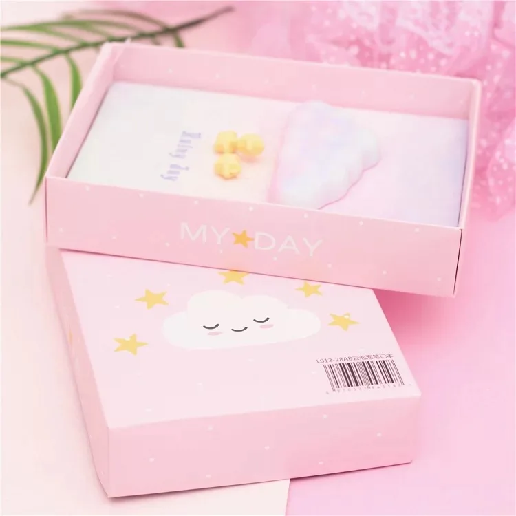 1 Набор Подарочный ученический блокнот Kawaii Pink Dream cloud/Sunny day journey секретный