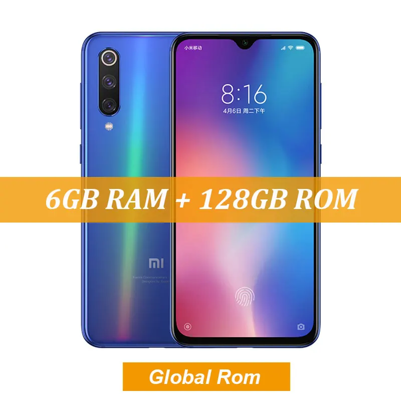 Глобальная ПЗУ Xiaomi mi 9 SE mi 9 SE Восьмиядерный процессор Snapdragon 712 6 ГБ 128 ГБ 5,9" AMOLED FHD дисплей смартфон 48 МП Тройная камера - Цвет: Global Rom Blue