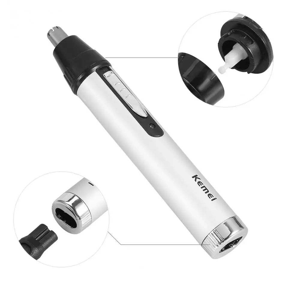 Kemei 3 In 1 Electric Shaving Nose Hair Trimmer Clipper Razor Ear Hair Beard Eyebrows Beard Trimmer Sideburns Hairclipper Shaver-9