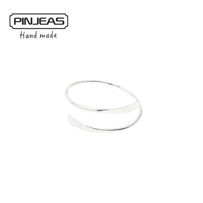PINJEAS Новое объездное кольцо ручной работы кольцо современный простой минималистский ювелирные изделия для женщин Рождественский подарок