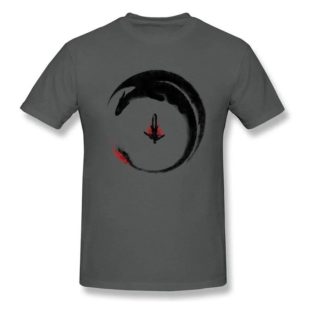  Mens T-Shirt Viking Dragon Emblem Normal Tops Tees 100% Cotton Round Neck Short Sleeve Casual Tops Shirts Summer Viking Dragon Emblem carbon