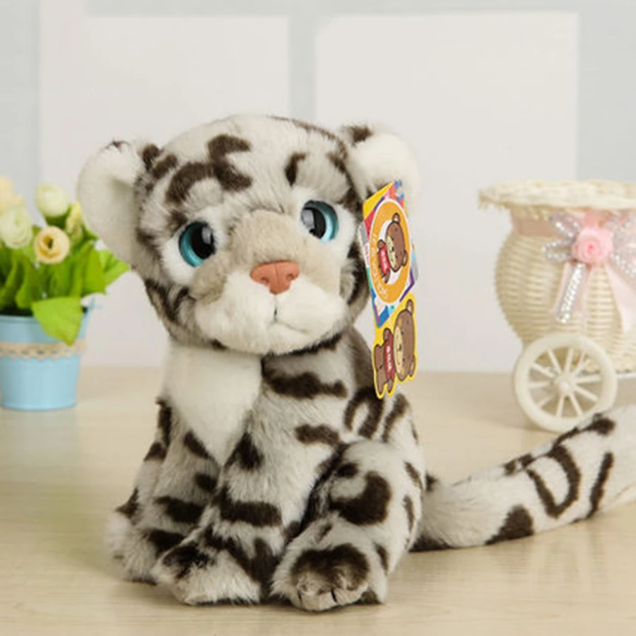 Snow Leopard Плюшевые Чучела Животных Peluche Миниатюрный Детские Мягкие Игрушки