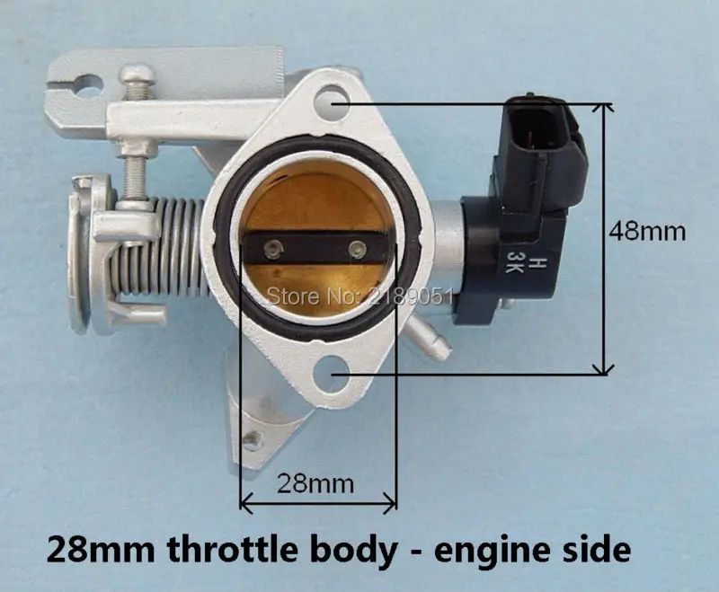 28mm throttle body - engine side
