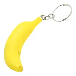 Желтый банан образный светодиод в пластиковом корпусе фонарик лампа кулон брелок