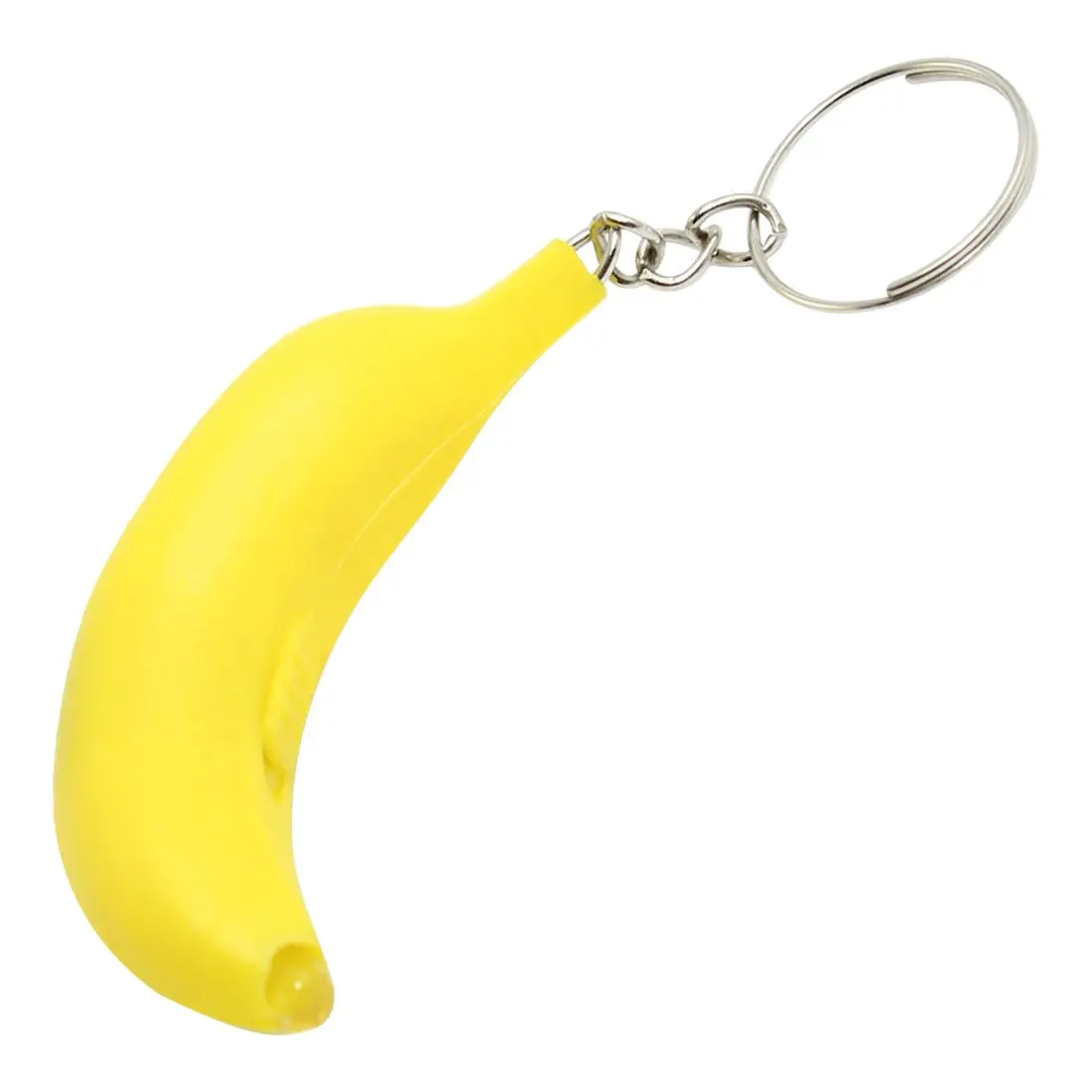 

Yellow Banana Shaped Plastic Housing LED Flashlight Lamp Pendant Key Ring