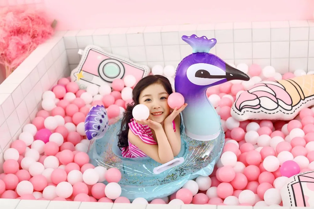 YUYU Детские блестящие надувной матрас для бассейна плавание ming кольцо Единорог сиденье лодка фламинго игрушки для бассейна Детские трубки