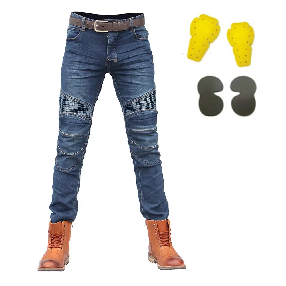 

Men Moto Pants Motorcycle Pants Jeans Motocross Pants Moto Jeans Protector Riding Racing Motorbike Dirt Bike Trousers Summer