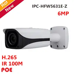 Оригинальный китайская версия 6MP IP Камера IPC-HFW5631E-Z h.265 POE ИК Расстояние 100 м 2,7 мм ~ 13,5 мм, 7 мм-35 мм Моторизованный объектив