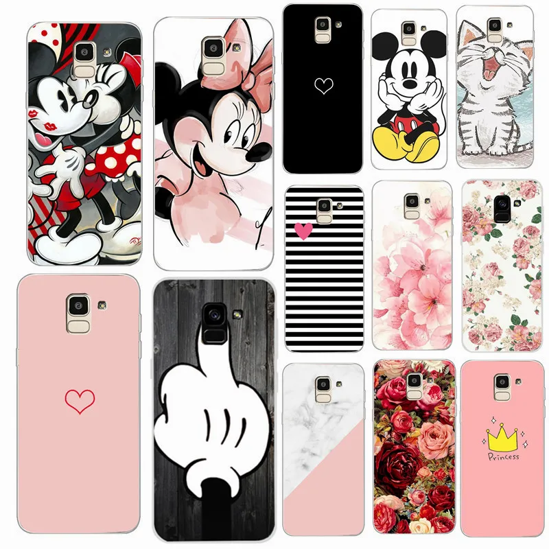 

soft Silicone Case For Samsung Galaxy A8 2018 A530 A530F silicon Cover For Samsung A8 Plus 2018 A730 A730F Love Heart Cases