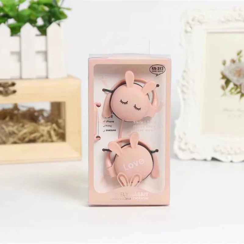 CHICLITS-Cartoon-Lovely-Rabbit-Earphone-3-5mm-Stereo-Ear-hook-Wire-Control-With-Mic-Earplugs-For (3)