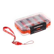 Pro двойное открытие рыболовная принадлежность для наживки коробка-оранжевый и серый