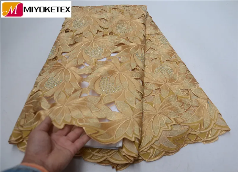 

High Quality Punch Holes Swiss Voile Laces Switzerland African Dry Cotton Lace Fabric 2019 Nigerian Voile Laces 5Yards PSA555-1