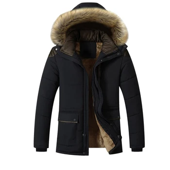 

Winter Jackets Men 2020 New Fur Collar Hooded Parka Jacket Men Thick Windproof Casual Mens Jackets And Coats Plus Size 4XL 5XL
