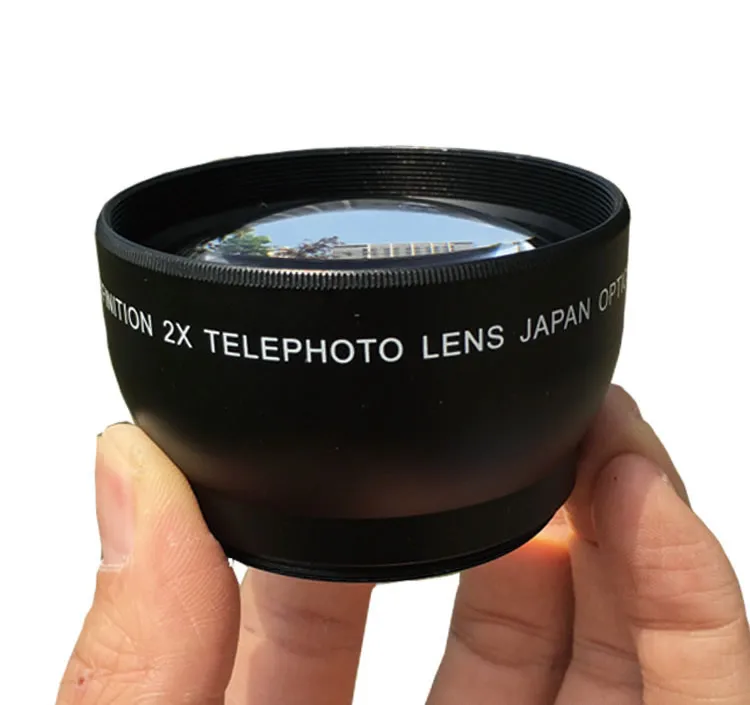 Camera Lens Teleconverter Lens 2.0X Focal Length Additional Lens 49/52