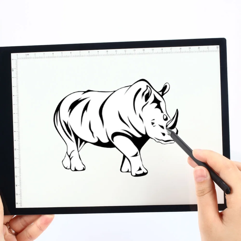 

A4 Digital Graphic Tablet lED Drawing Board Electronic Tablet Pad A4 Copy Table Digital Copy Pads