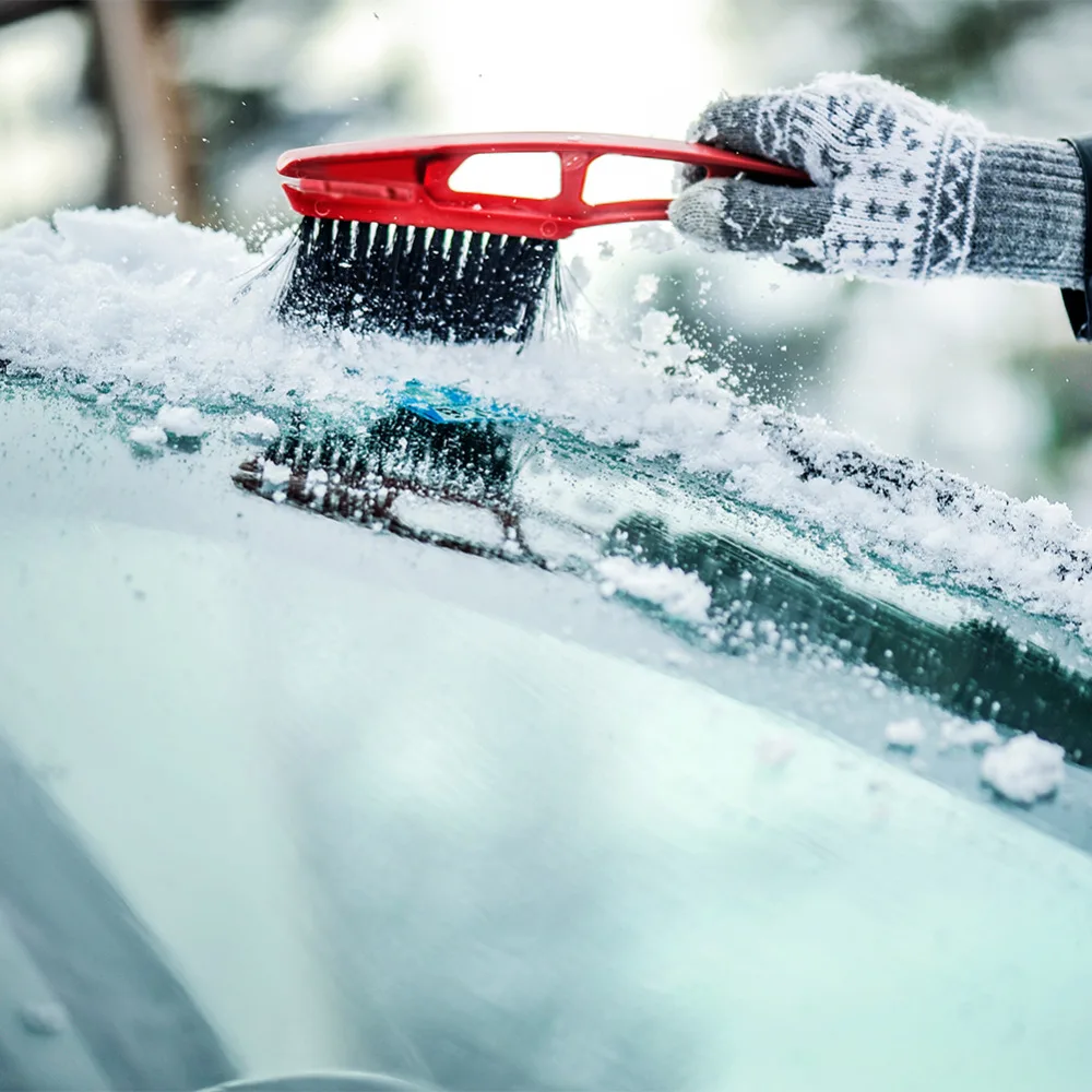 2 in 1 Vehicle Car Winter Window Windshield Snow Ice Scraper Snowbrush