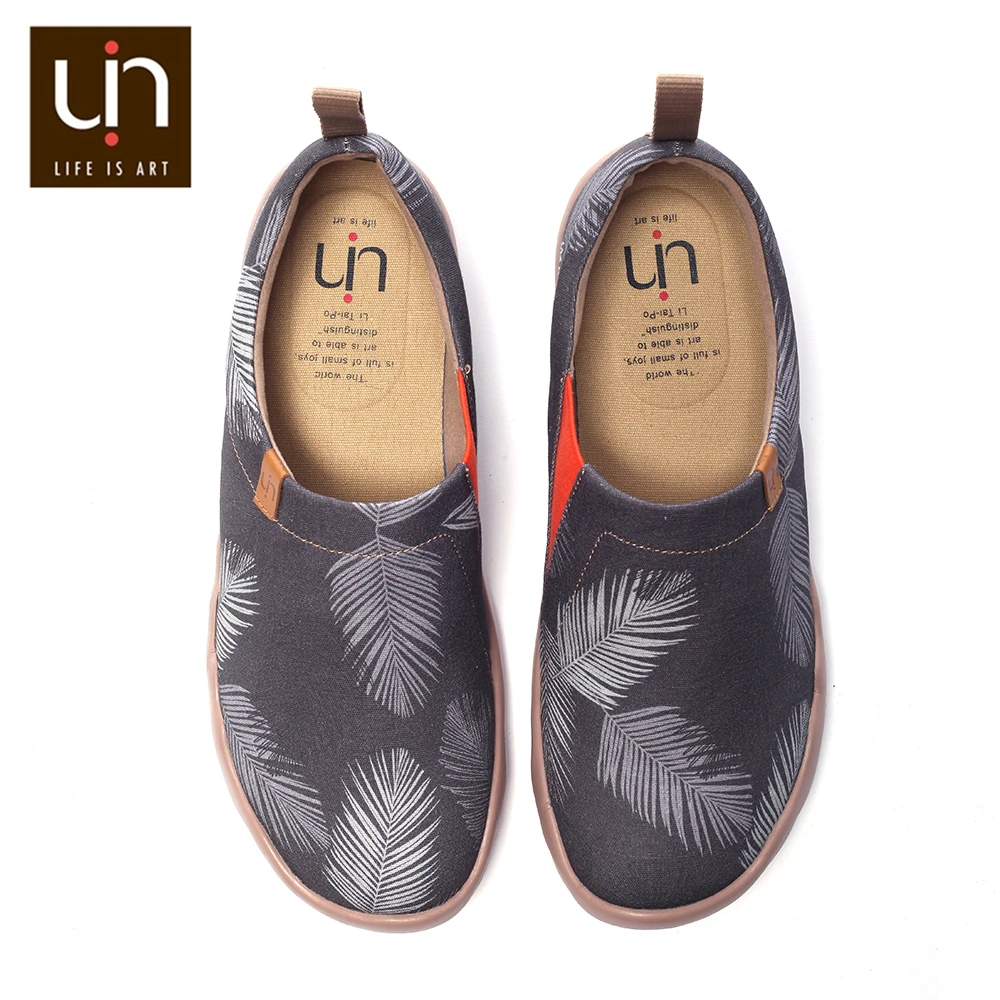 UIN/дизайнерская парусиновая обувь без шнуровки с надписью «следуем за вашей свободой»; женские повседневные кроссовки на плоской подошве; модные Лоферы для путешествий