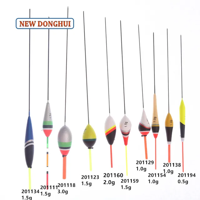Newdonghui 10pcs/Pack Fishing Float Fishing Bobber Balsa Wood Material