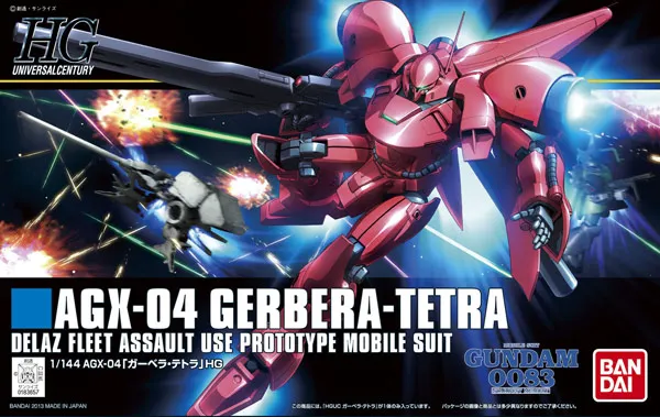 

1 PCS Bandai HGUC 159 1/144 Gerbera Tetra AGX-04 Gundam Mobile Suit Assembly Model Kits Anime action figure Gunpla