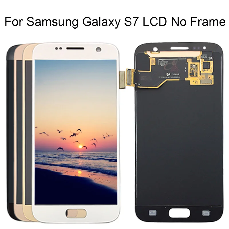 5 1 ''Супер AMOLED дисплей для SAMSUNG Galaxy S7 LCD G930 G930F сенсорный экран дигитайзер с