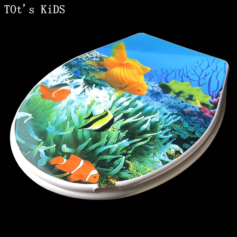 Suhoaziia Beach Waves Toilet Lid And Tank Cover Set Stretchable With Elastic Bottom Keep Toilet Bathroom Clean Skin Friendly Lid Cover Set