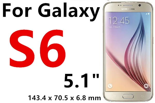 Закаленное Стекло Экран протектор для samsung Galaxy Grand Prime G531H J1 J2 J3 J5 J7 Prime S3 S4 S5 Neo S6 A5 A3 чехол - Цвет: S6