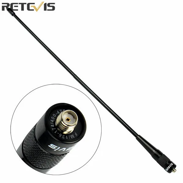 Retevis RHD-771 Antenna SMA-F Walkie Talkie 15.4'' 144/430 MHz U/V Antenna For Baofeng  888s Retevis H-777 Radio C9030